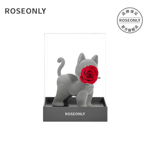【双旦】ROSEONLY诺誓永生玫瑰花嘻嘻猫礼盒情人节送女友爱人