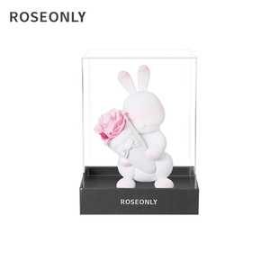 【214情人节】ROSEONLY诺誓甜心兔独角兽永生花玫瑰情人节送女友