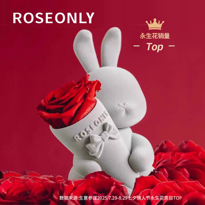 ROSEONLY甜心兔玫瑰花