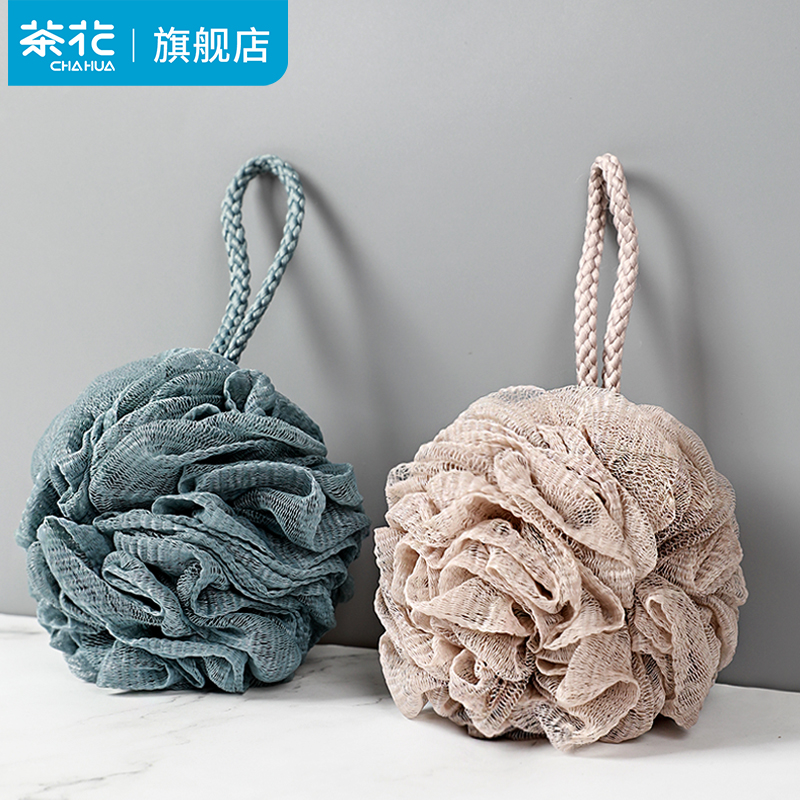 茶花高档浴球洗搓两用柔软亲肤