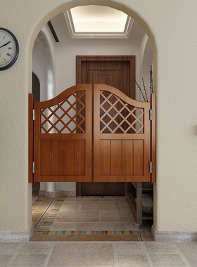 实木半腰门栅栏门酒吧门隔断门卫生间门厨房门户外防腐木门隔断门