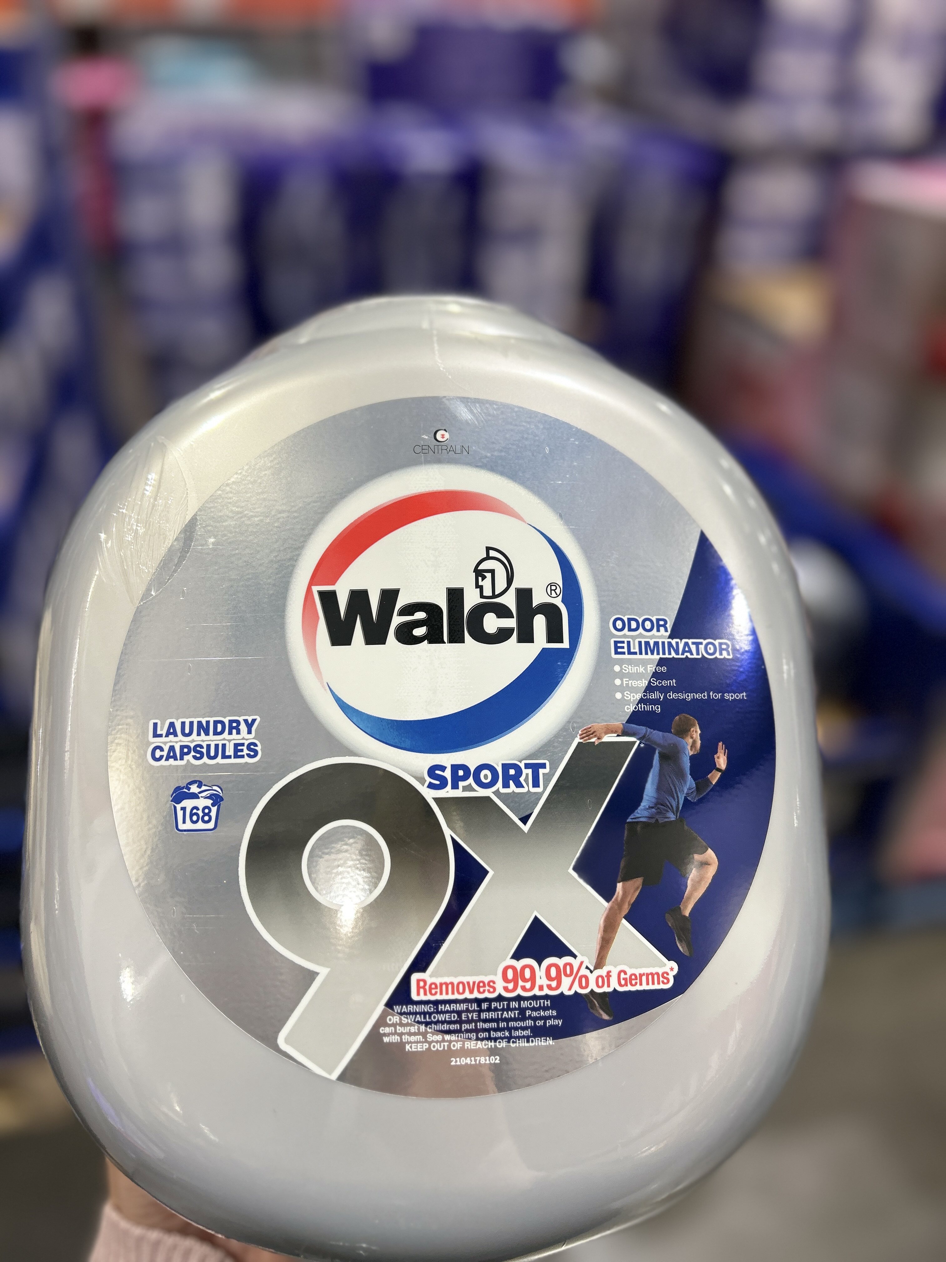Costco开市客威露士Walch洗衣凝珠9X运动型除菌除臭洗衣液