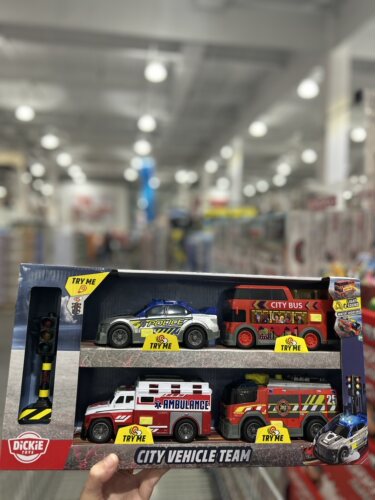 Costco开市客Dickie toys城市汽车红绿灯玩具儿童玩具4种车型礼物