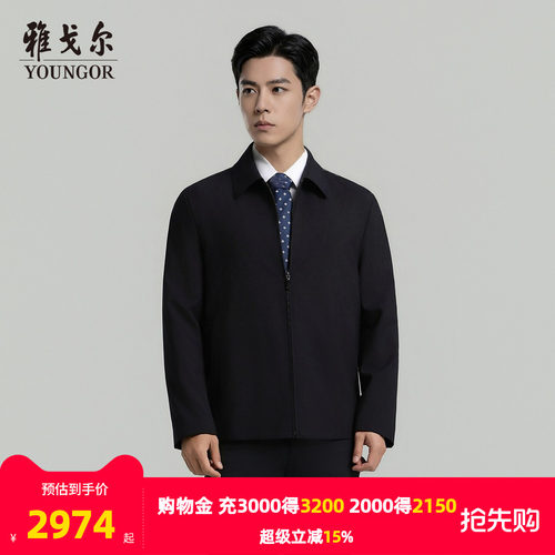 雅戈尔翻领春季A版茄克
