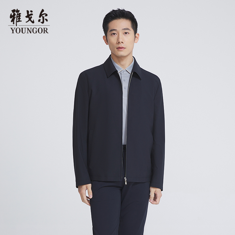 雅戈尔(YOUNGOR)LYFD男茄克8083 藏青色