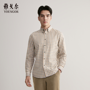 长袖 衬衫 秋季 官方商务休闲长袖 雅戈尔男士 新款 男 商场同款