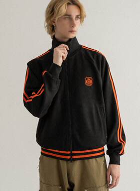 日系2026春季新款男女同款时尚休闲百搭立领拉链卫衣外套