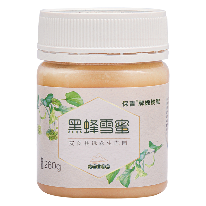 保青椴树蜜东北黑蜂蜂蜜长白山农家自产段蜜260g