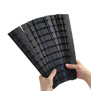 10孔装订夹条办公文件打孔书夹装订夹卡条胶条装订条订装条装订夹条标书装订工具夹子活页夹资料塑料装订夹