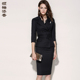 小西装 修身 正装 添香秋时尚 女七分袖 商务职业装 韩版 套装 颈袖