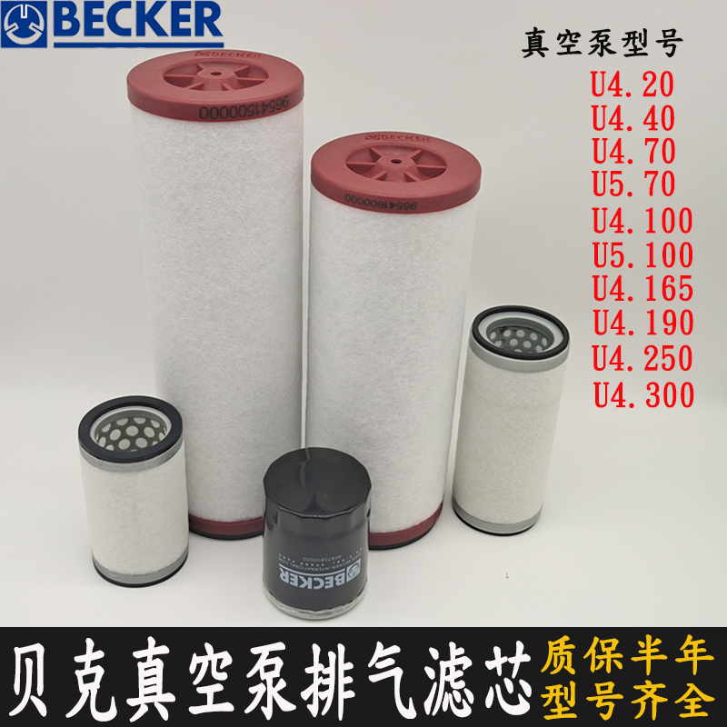 BECKER贝克真空泵排气滤芯过滤器