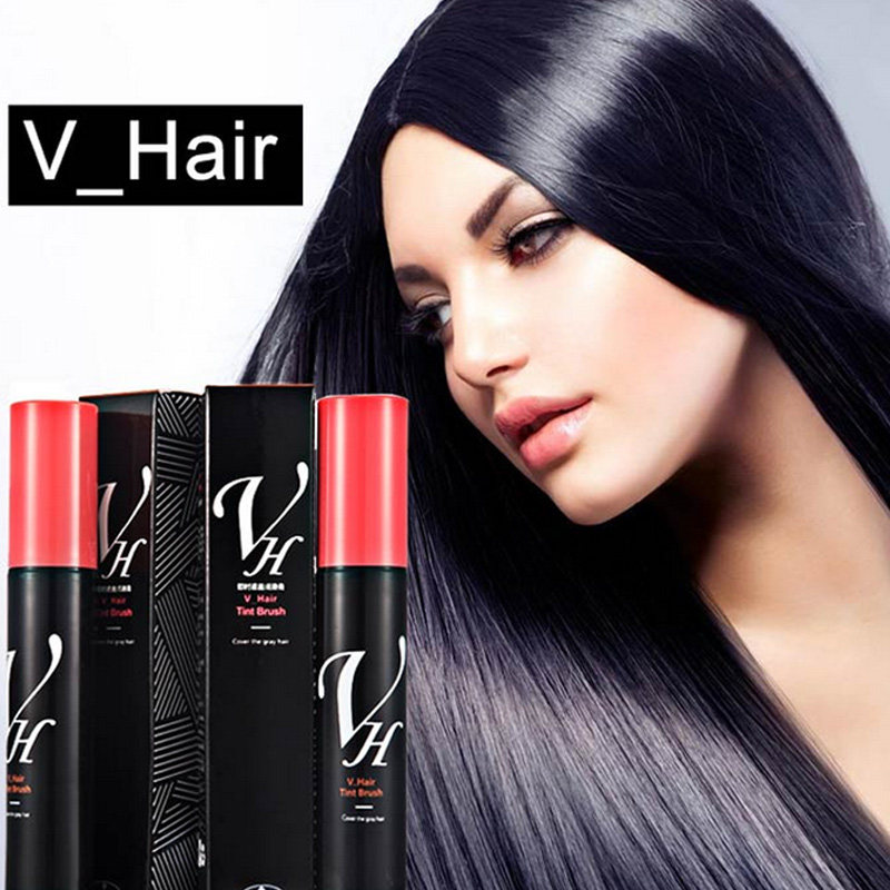 V_Hair即时遮盖膏植物纯黑色棕色免洗头补发色护发快速上色