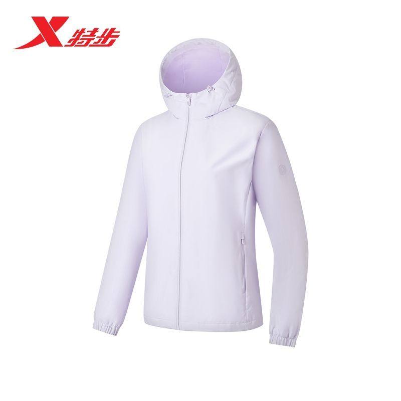 特步双层保暖风衣女2026春季新款连帽保暖梭织厚外套974128160380,运动服/休闲服装,运动茄克/外套,淘宝优惠券,粉丝福利购,淘宝优惠卷