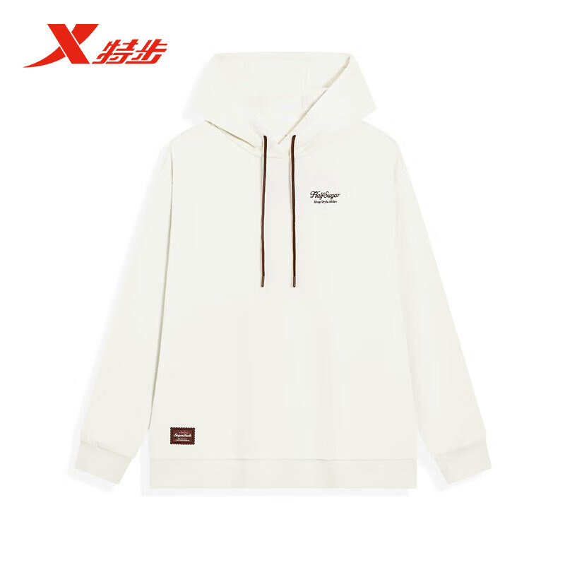 特步卫衣女2026年春新品连帽保暖百搭卫衣女印花上衣974128930177