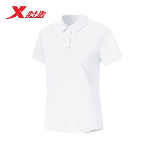特步女子综训短袖POLO衫2026夏