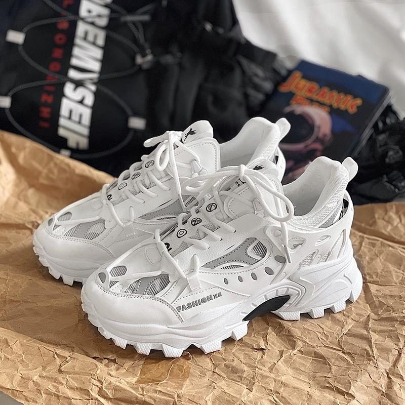 香港潮牌男鞋爆款厚底增高百搭老爹鞋韩版新款男士休闲大码运动鞋,女鞋,老爹鞋,淘宝优惠券,粉丝福利购,淘宝优惠卷