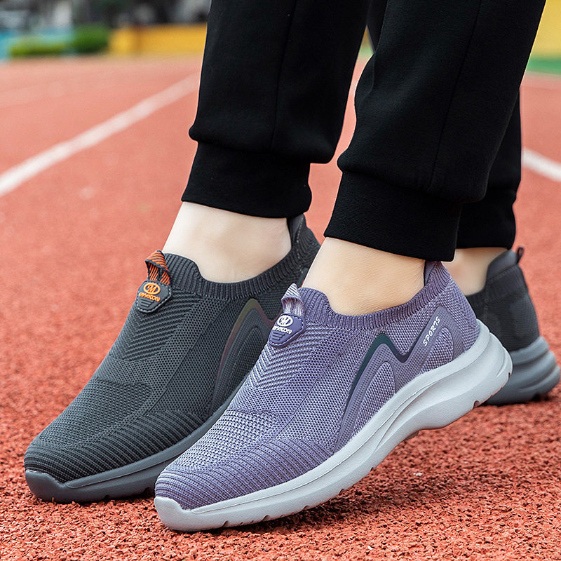 香港潮牌妈妈鞋春夏透气舒适一脚蹬防滑软底中老年健步鞋轻便防滑,女鞋,健步鞋,淘宝优惠券,粉丝福利购,淘宝优惠卷