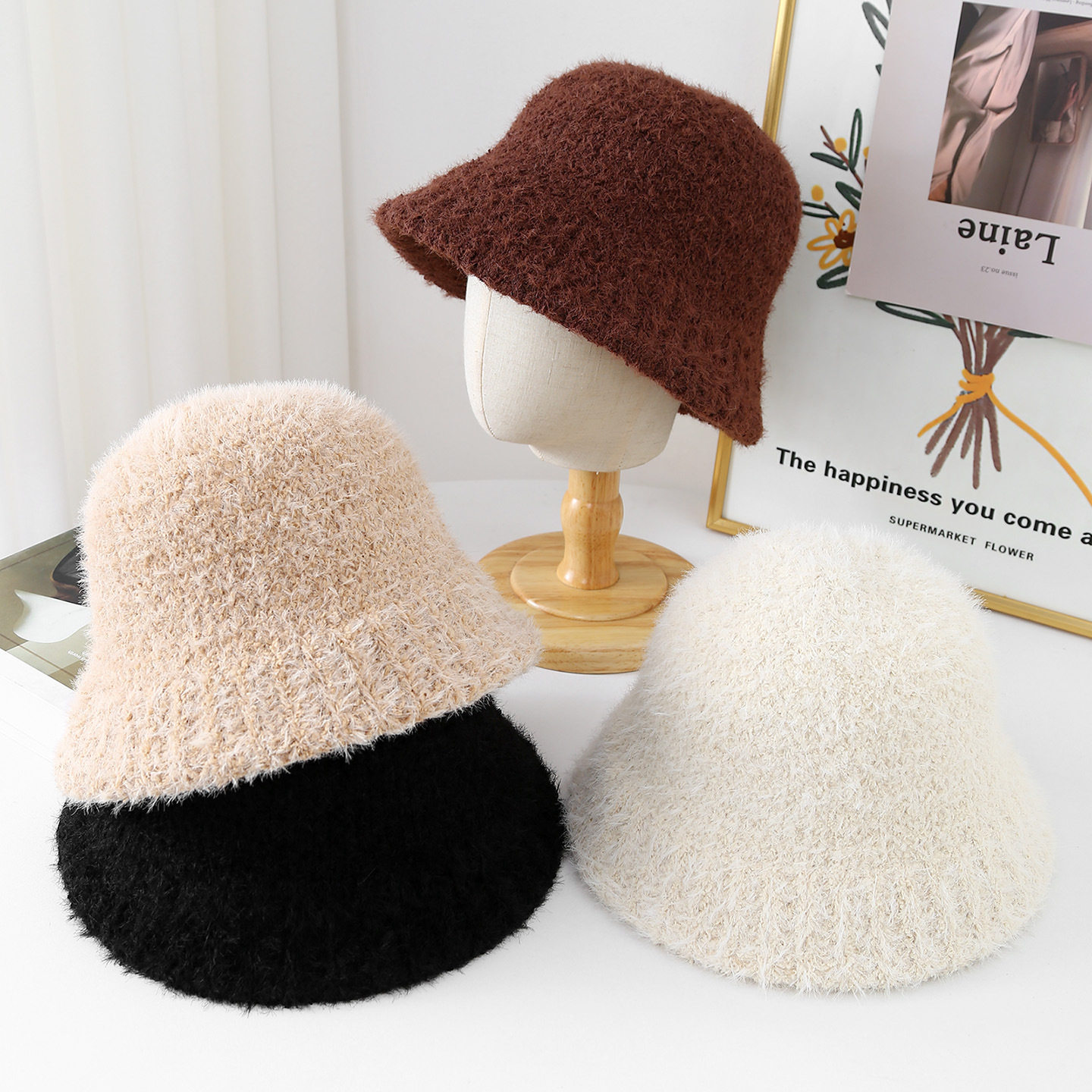 香港潮牌 25年秋冬新款蝴蝶节针织渔夫帽男女同款保暖护耳素颜遮,服饰配件/皮带/帽子/围巾,帽子,淘宝优惠券,粉丝福利购,淘宝优惠卷