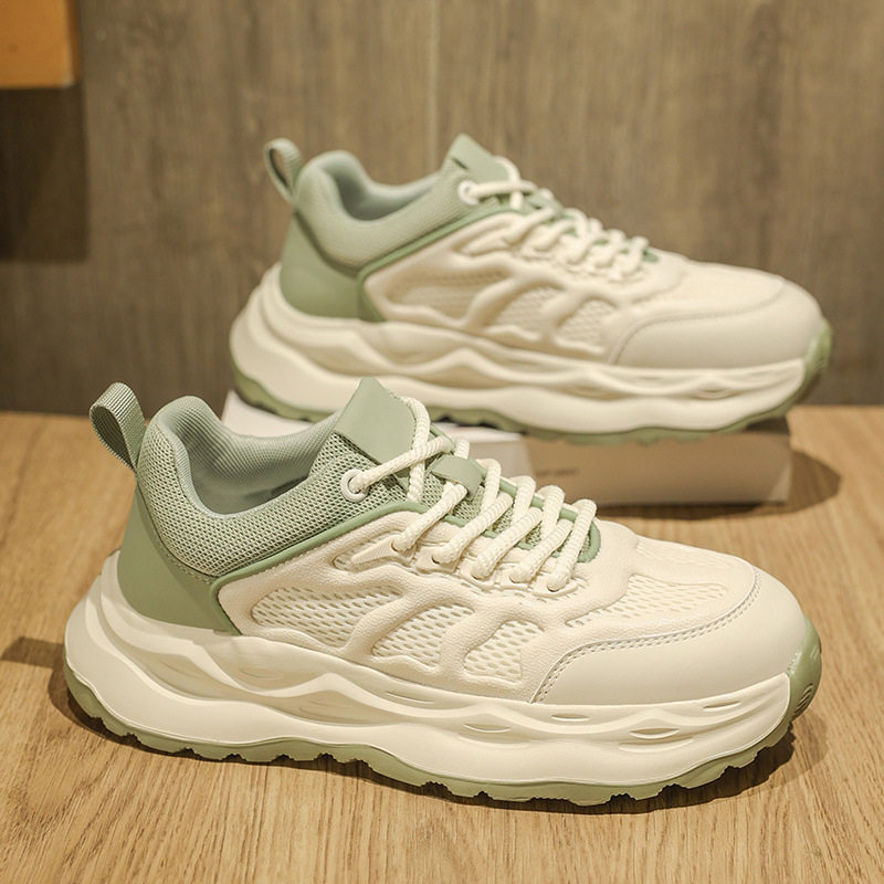 香港潮牌小白男鞋夏季网面透气潮牌百搭阿甘老爹鞋厚底运动莆田小,流行男鞋,老爹鞋,淘宝优惠券,粉丝福利购,淘宝优惠卷