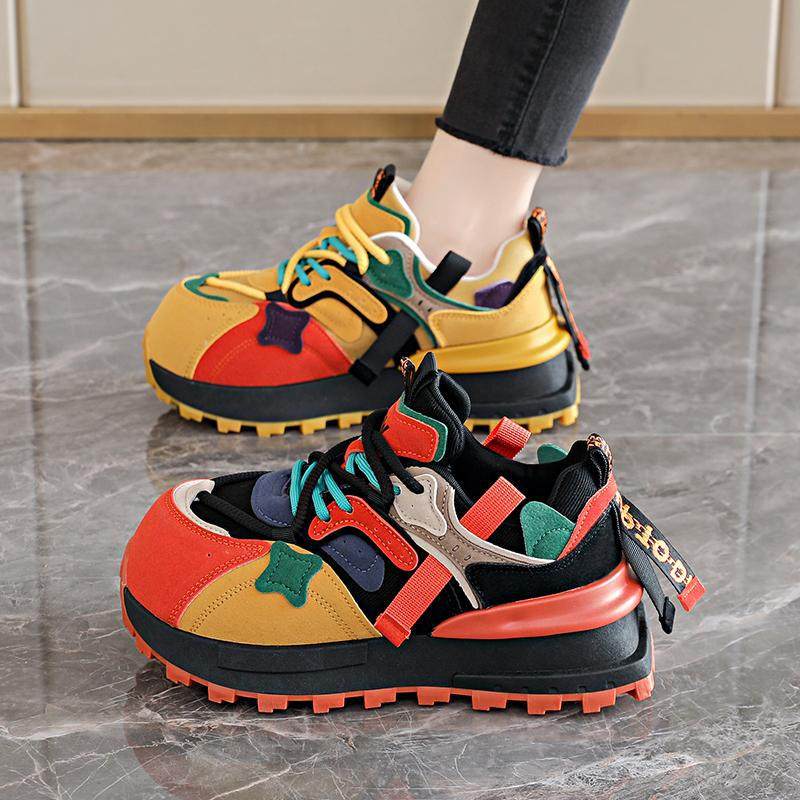 香港潮牌2523 有加绒款轻奢鸳鸯老爹鞋百搭运动阿甘鞋,女鞋,老爹鞋,淘宝优惠券,粉丝福利购,淘宝优惠卷