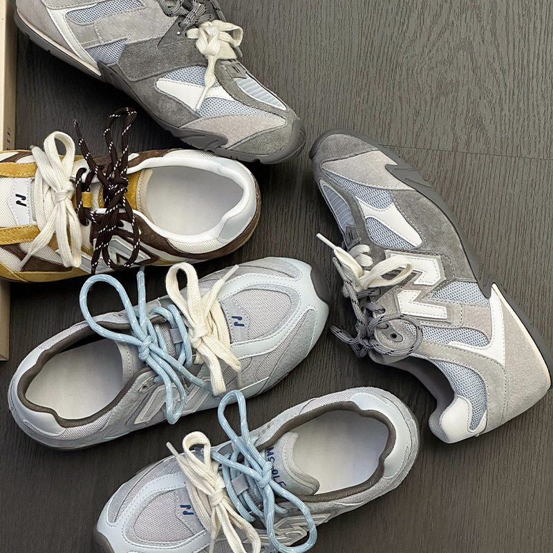 香港潮牌复古德训鞋女2025春夏爆款休闲运动赛车鞋平底百搭真皮舒,女鞋,德训鞋,淘宝优惠券,粉丝福利购,淘宝优惠卷