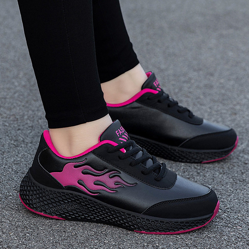 香港潮牌跨境女鞋大码42中老年妈妈鞋皮面防水轻便透气春秋款平底,女鞋,健步鞋,淘宝优惠券,粉丝福利购,淘宝优惠卷