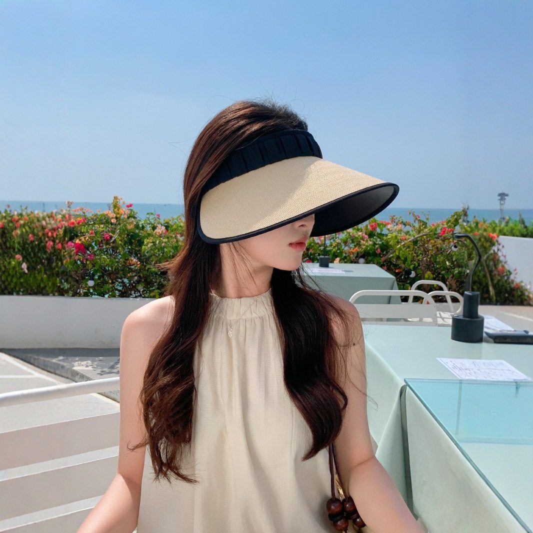 香港潮牌 夏季新款空顶帽子女户外休闲沙滩度假游玩防紫外线遮阳,服饰配件/皮带/帽子/围巾,防晒帽,淘宝优惠券,粉丝福利购,淘宝优惠卷