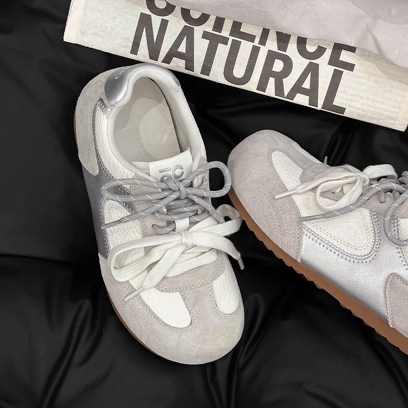 香港潮牌2026春夏新款阿甘鞋女真皮透气小白鞋防滑耐磨大头丑萌百,女鞋,德训鞋,淘宝优惠券,粉丝福利购,淘宝优惠卷