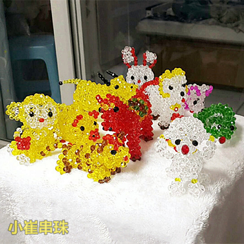 diy十二生肖水晶龙蛇礼品摆件