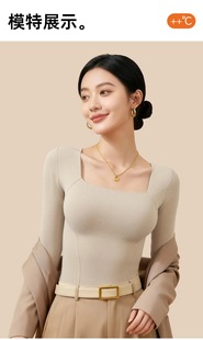 秋冬新款加绒保暖背心女带胸垫一体秋冬季自发热白鸭绒打底衫上衣