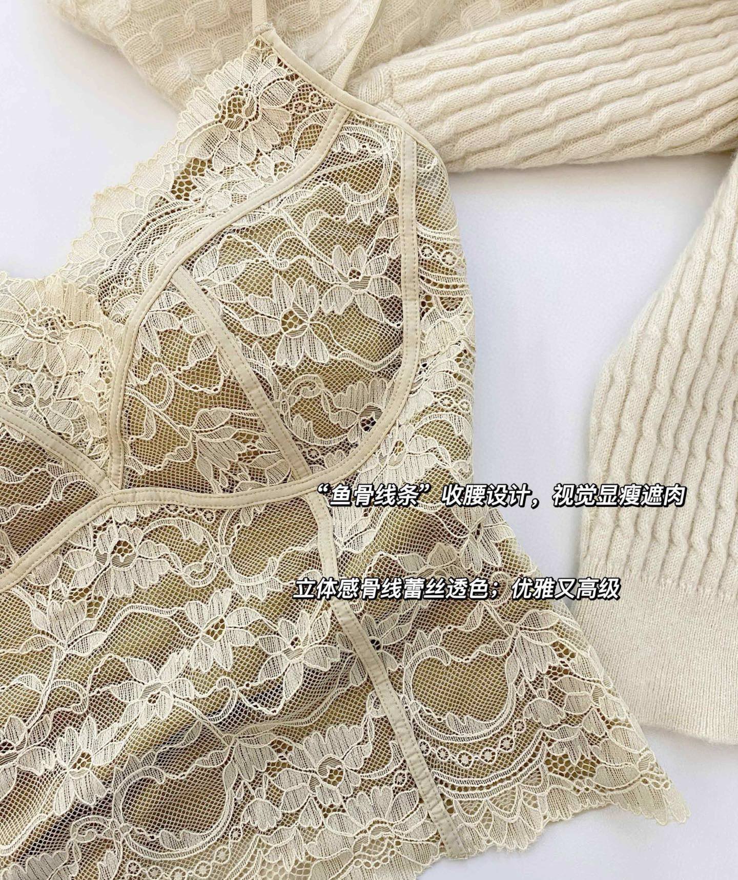 新款时尚百搭显瘦吊带背心女带胸垫一体式内搭外穿打底上衣1101