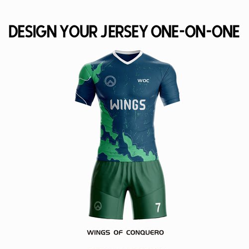 足球服定制透气舒适涤纶