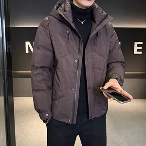 店主风2025冬季新款羽绒服男短款连帽加厚标绒外套8181--P210图片