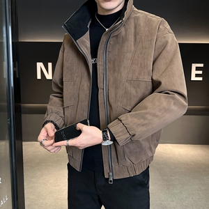 2025冬季新款高品质超厚重柔软纹理皮羽绒服男90白鸭绒5110--P275图片