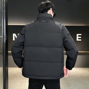 店主风2024冬季新款羽绒服男短款立领白鸭绒羽绒外套6801--P150图片