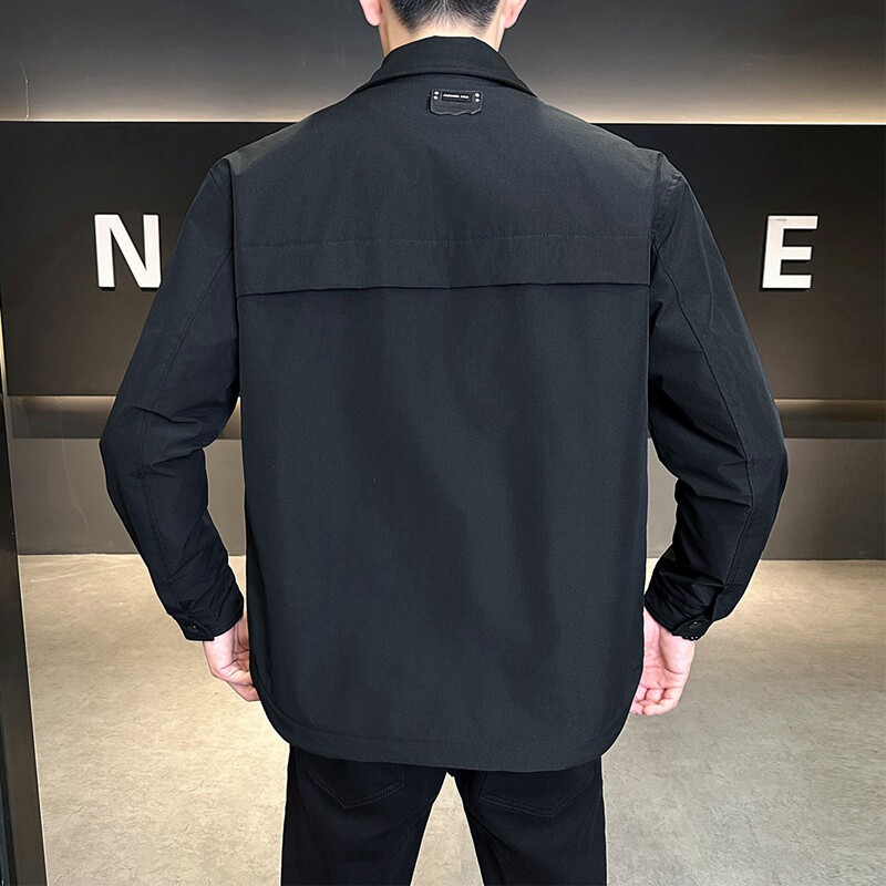 店主风2025冬季新款羽绒衬衫男轻薄标90%绒羽绒服5106-P185,男装衬衫,电商D238