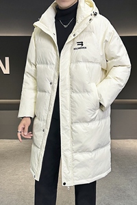 店主风2024冬季新款羽绒服男中长款加厚宽松标绒外套8838--P295图片