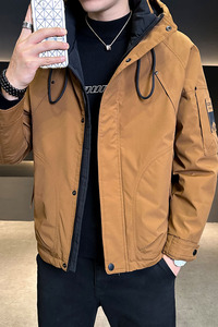 店主风2025冬季新款羽绒服男短款连帽背带户外加厚外套8152--P210图片