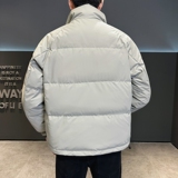 店主风2024冬季主推羽绒服男短款立领标绒外套8869--P165，男装羽绒服，电商D238