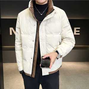 2024冬季新款羽绒服男立领短款拼色标绒羽绒外套D66-P155,男装羽绒服,电商D238