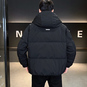 店主风2025冬季新款羽绒服男短款连帽加厚标绒外套8181--P210图片