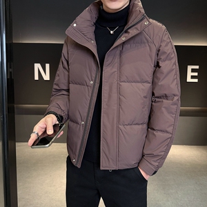 店主风2025冬季新款立领加厚羽绒服男标绒保暖外套8186-P195图片