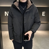 店主风2024主推冬季羽绒服男短款连帽加厚外套2335--P195，男装羽绒服，电商D238