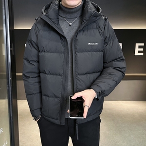 店主风2024冬季新款羽绒服男短款连帽羽绒面包服外套8106--P175图片