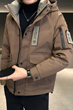 店主风2024主推冬季羽绒服男短款连帽加厚外套2336--P195，男装羽绒服，电商D238
