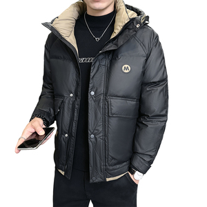 2024冬季新款羽绒服男短款连帽加厚工装羽绒外套2488--P165图片