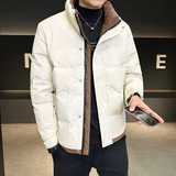 2024冬季新款羽绒服男立领短款拼色标绒羽绒外套D66-P155，男装羽绒服，电商D238