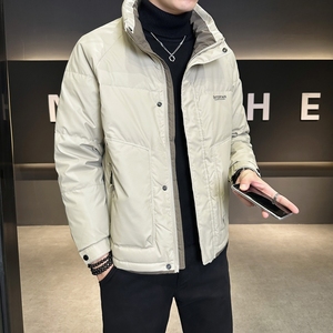 店主风2024冬季新款羽绒服男短款立领白鸭绒羽绒外套8101--P155图片