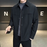 店主风2025冬季新款羽绒衬衫男轻薄标90%绒羽绒服5106-P185，男装衬衫，电商D238