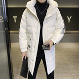 店主风2024冬季羽绒服男长款加厚标90%白鸭绒外套2329-P340，男装羽绒服，电商D238